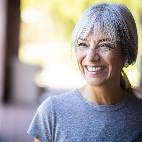 Smiling Senior Woman During Workout